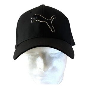 Black Puma Raised Insignia Fitted BaseBall Cap Large/XLarge Like new!!